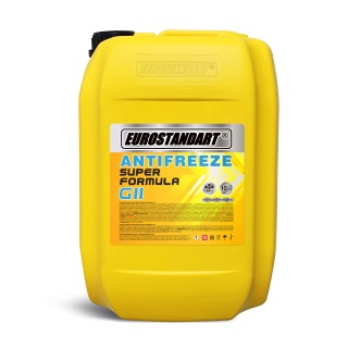Охлаждающая жидкость ANTIFREEZE SUPER FORMULA G11 Yellow готовый - 10кг.