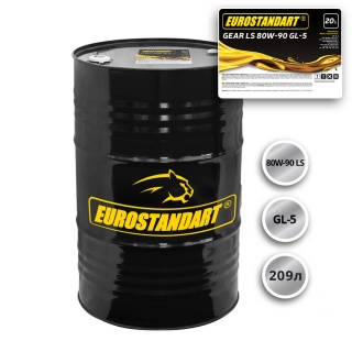 Трансмиссионное масло EUROSTANDART GEAR LL 80W-90 GL-4/5 - 209л.