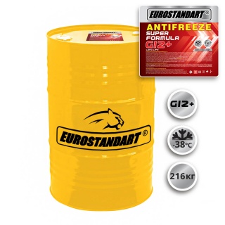 Охлаждающая жидкость ANTIFREEZE SUPER FORMULA G12+ готовый - 216кг.