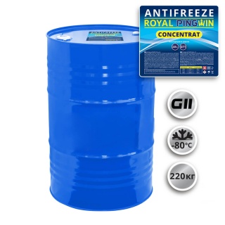 Охлаждающая жидкость ANTIFREEZE ROYAL PINGWIN G11 CONCENTRATE - 220кг.