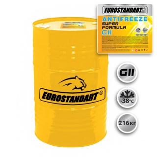 Охлаждающая жидкость ANTIFREEZE SUPER FORMULA G11 Yellow готовый - 216кг.