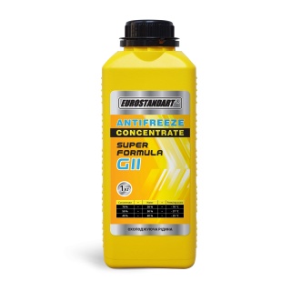Охлаждающая жидкость ANTIFREEZE SUPER FORMULA G11 Yellow CONCENTRATE - 1кг.